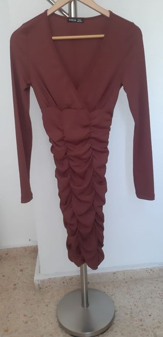 Vestido marrón midi sin estrenar