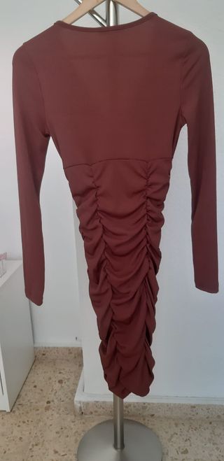 Vestido marrón midi sin estrenar