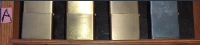 Set completo di 8 accendini tipo Zippo pesanti garantiti