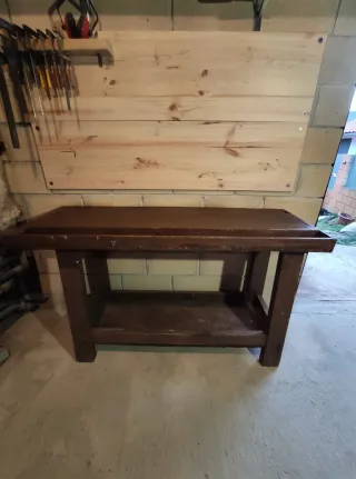 Banco de trabajo de madera