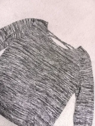 Camiseta manga larga con espalda cruzada