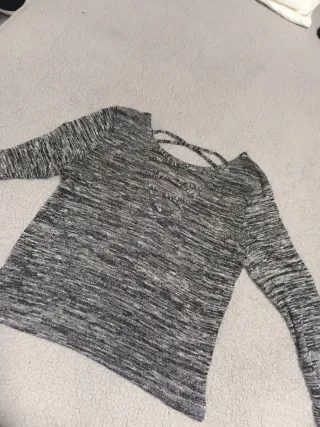 Camiseta manga larga con espalda cruzada