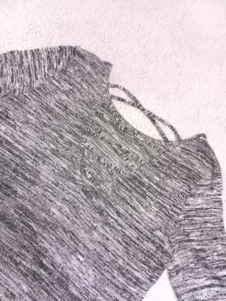 Camiseta manga larga con espalda cruzada