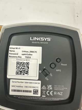 Linksys Velop MX4200 sistema WiFi 6 mesh #C04139