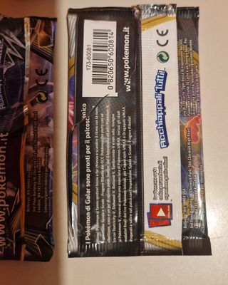 Bustine Pokemon miste x7 VUOTE