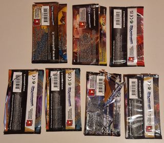 Bustine Pokemon miste x7 VUOTE