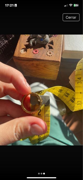 Anillo dorado acero inoxidable