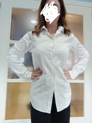 Camisa blanca Sisley  M 38