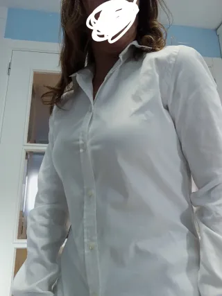 Camisa blanca Sisley  M 38