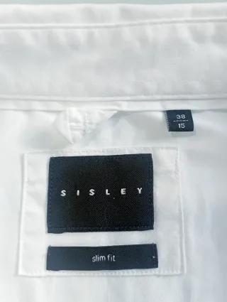 Camisa blanca Sisley  M 38