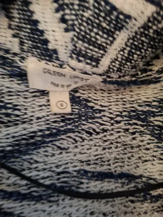 Chaqueta de punto con estampado étnico