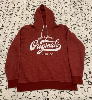 Sudadera Jack & Jones Originals Roja Hombre