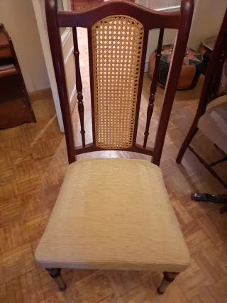 Mesa comedor y 6 sillas madera