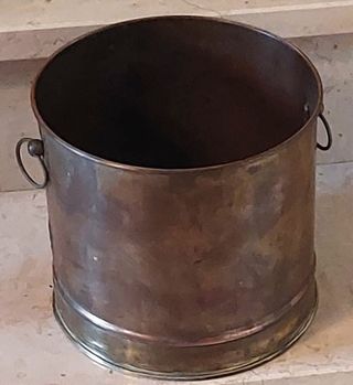 Fioriera vintage rame e ottone