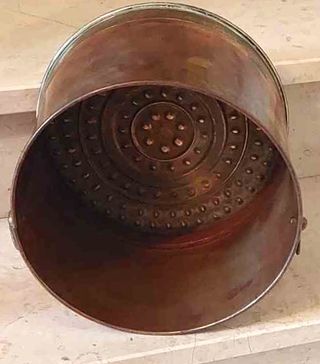 Fioriera vintage rame e ottone