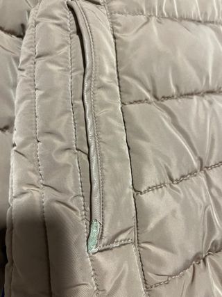 Abrigo acolchado marrón talla L