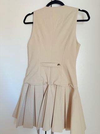 Vestido Zara Beige