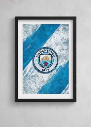 Quadro Logo Calcio A4 con Cornice – Arte Sportiva