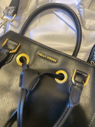 Borsa secchiello Kelly Kross con pochette removib