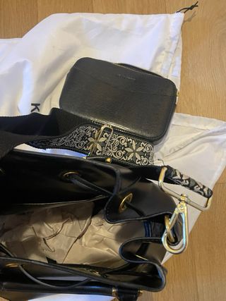 Borsa secchiello Kelly Kross con pochette removib