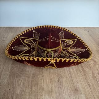 Sombrero Mexicano Vintage Bordado