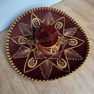 Sombrero Mexicano Vintage Bordado