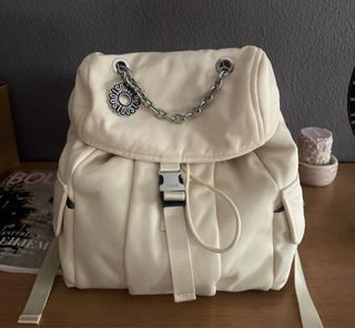 Mochila Tous Beige y Plateada