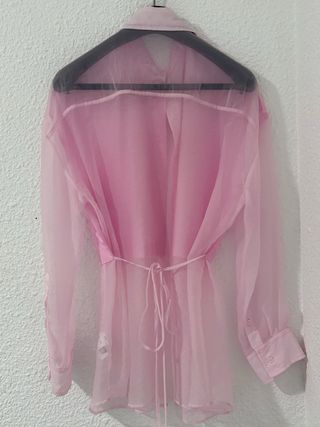 Camisa Zara Transparente Talla XS