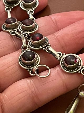 Bracciale Argento 925 con Rubini Rossi