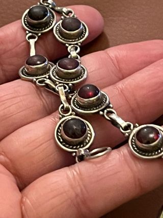 Bracciale Argento 925 con Rubini Rossi