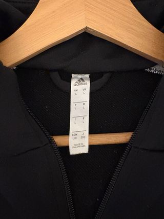 Chaqueta Chándal Adidas Negra y Blanca