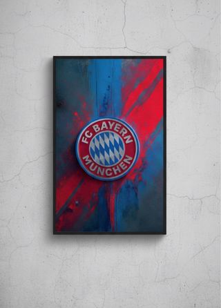 Quadro Logo Calcio A4 con Cornice – Arte Sportiva