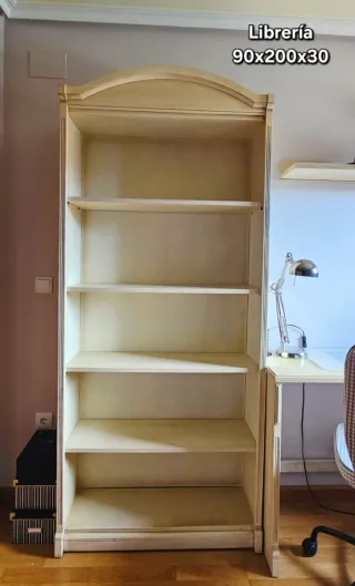 Muebles habitación/estudio juvenil madera clara