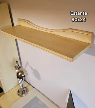 Muebles habitación/estudio juvenil madera clara