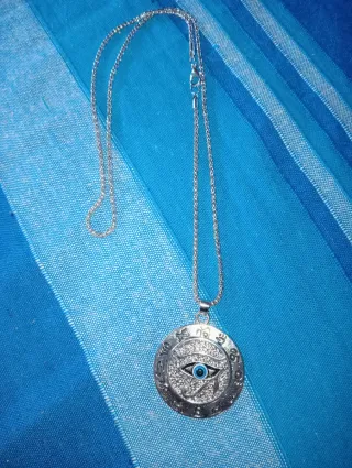 Medallón Ojo Turco Plata