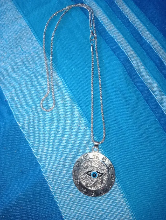 Medallón Ojo Turco Plata