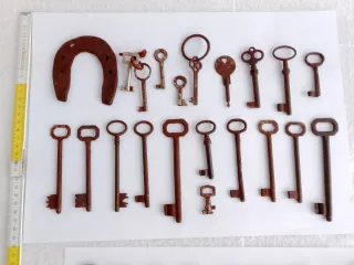 Chiavi antiche in blocco