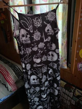 Vestido Shein Calaveras Talla M