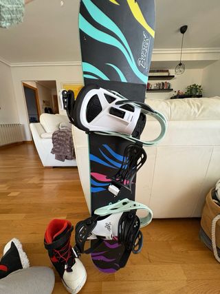 Tabla Snow Burton Safari + Fijaciones Burton