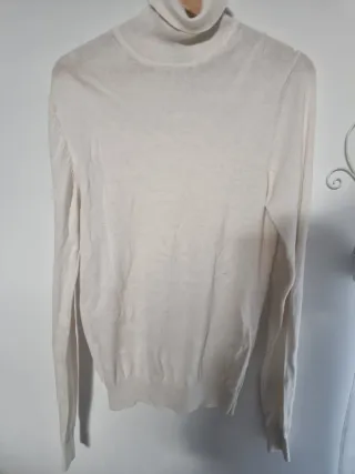 Maglia uomo collo alto beige