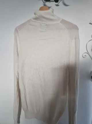 Maglia uomo collo alto beige