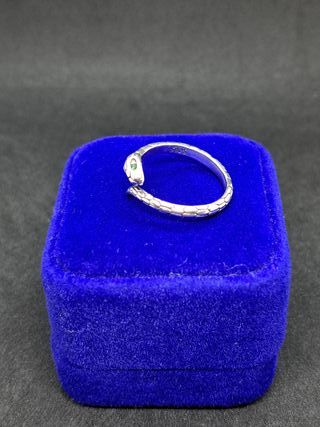 Anillo Serpiente Plata de Ley 925 Ajustable