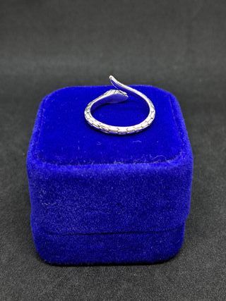 Anillo Serpiente Plata de Ley 925 Ajustable