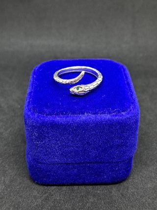 Anillo Serpiente Plata de Ley 925 Ajustable