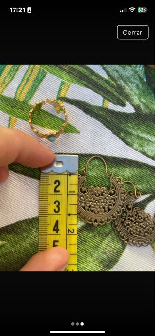 Pendientes dorados tribales acero inoxidable