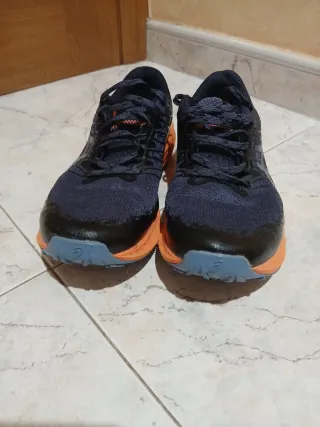 Zapatillas Asics Trail Running Naranja y Azul