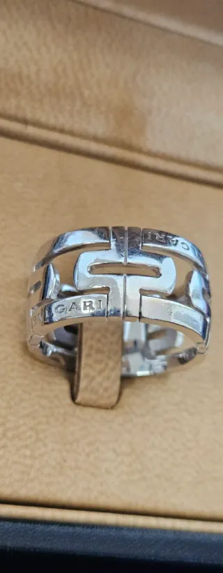 Anillo Bulgari Oro Blanco 18k