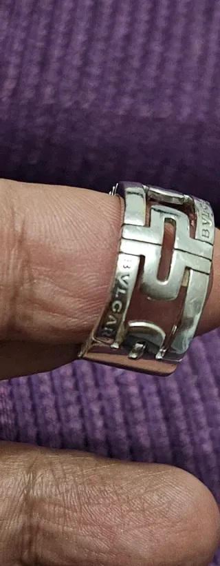 Anillo Bulgari Oro Blanco 18k