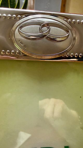 Cornice portafoto Mida Argenti con dettaglio fedi