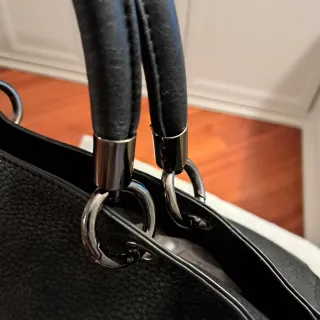 Borsa Abbacino vera pelle nera